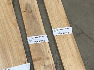 6-Piece Lot Of American Elm Lumber