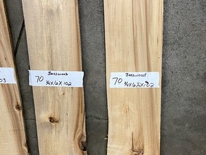 4-Piece Lumber Lot -- Basswood