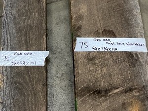 3-Piece Lumber Lot -- Red Oak