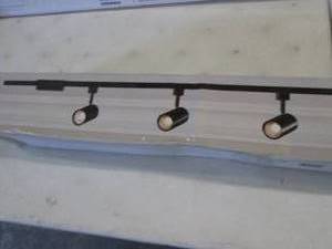 Hampton Bay 4-ft. 3-Light Black Int...