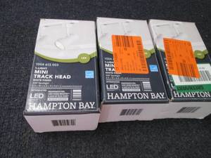 3 Hampton Bay 1-Light White Integra...