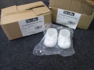 9 pr DecoPac Layon White Baby Booti...