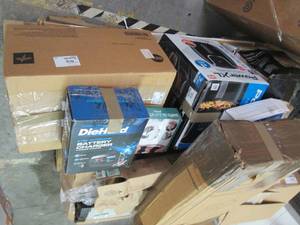 Pallet of Items with Issues for rep...