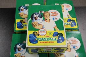 1980 Leaf Playball Major League Helmet Box Lot  4 Boxes