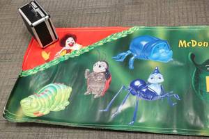 Vintage McDonalds A Bugs Life In Store Vinyl Banner