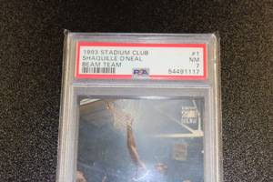 1993 Stadium Club Beam Team Shaquille ONeal #1 PSA 7