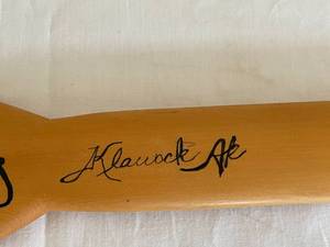 lot 69 image: Klawock Alaska Hand Painted Oar