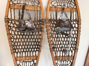lot 73 image: Vintage Snow Shoes