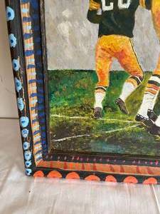 lot 77 image: 1969 Green Bay Packers Oil Painting