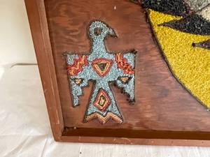 lot 84 image: Native American Mosaic Style Folk Art