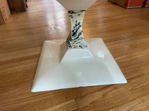 lot 92 image: Accent Table With Marble Top