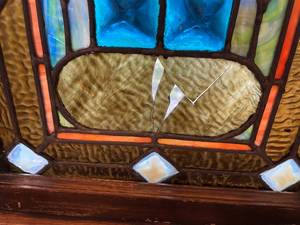 lot 102 image: 2 Stained Glass Pieces
