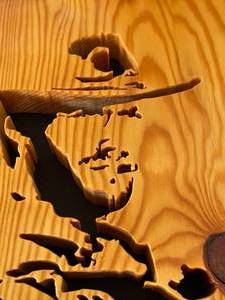lot 110 image: Western Intricate Woodworking Scroll Art  by Brenda Kuether