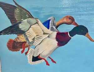 lot 204 image: Vintage Duck Painting