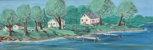 lot 205 image: Vintage Painting