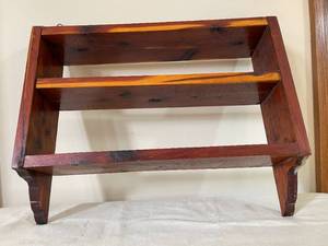 lot 155 image: Vintage Hand Made Wall Mount Shelf