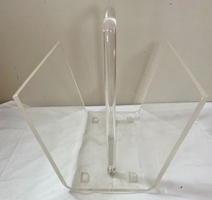 lot 316 image: Lucite Magazine Rack