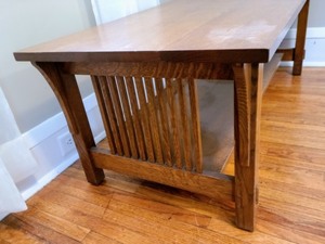 lot 277 image: Stickley Mission Oak Arts and Crafts Style Coffee Table