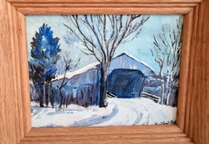 lot 353 image: Pair of Small Framed Paintings