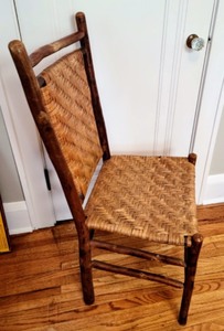 lot 365 image: Vintage Woven Chair by Old Hickory