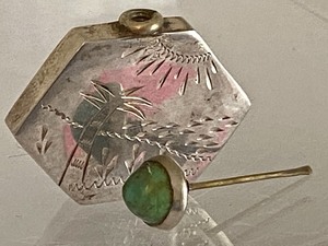 lot 257 image: Miniature Sterling Perfume Bottle