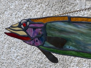 lot 70 image: Awesome Stained Glass Fish