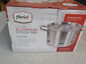 lot 4 image: Parini 8 qt Alumium Stock Pot...