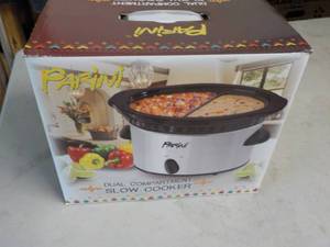 lot 6 image: Parini Dual Compartment Slow Cooker...