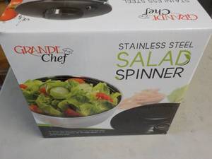 lot 12 image: Grand Chef Stainless Steel Salad Sp...