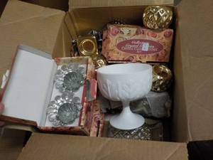 lot 70 image: Candle Holders, Vases and Used Cand...