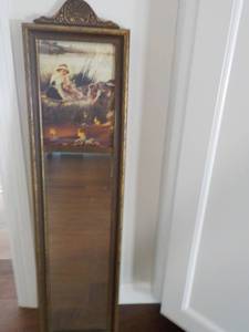 lot 101 image: Vintage Picture with Mirror 8 x 30...