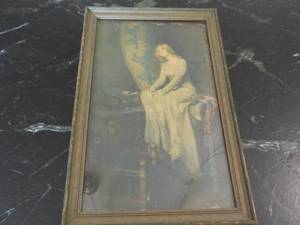 lot 104 image: 9 x 14 Lady Picture...