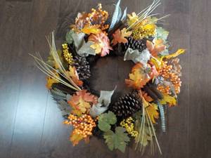 lot 139 image: Fall Wreath 24 Diameter...