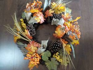 lot 140 image: Fall Wreath 24 Diameter...