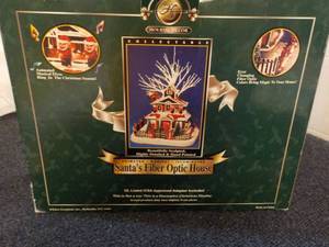 lot 150 image: Santas Fiber Optic House new in B...