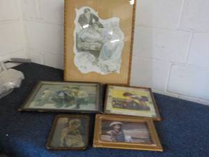 lot 158 image: 5 Vintage Pictures all framed...
