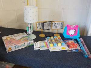 lot 163 image: Lamp, Frames, Toy and more...