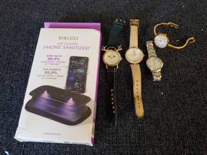 lot 168 image: Watches and Phone Sanitizer...