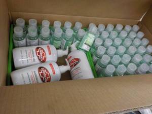 lot 191 image: 47- 3oz bottles hand sanitizer and ...