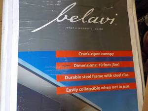 lot 209 image: Belavi 10 ft Offset Umbrella...