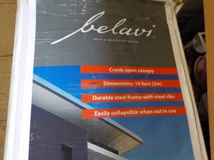 lot 210 image: Belavi 10 ft Offset Umbrella...