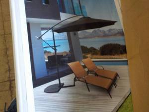lot 212 image: Belavi 10 ft Offset Umbrella...