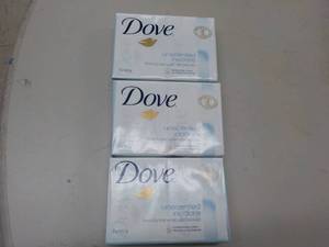 lot 227 image: 6 Bars Dove unscented Inodore Soap...