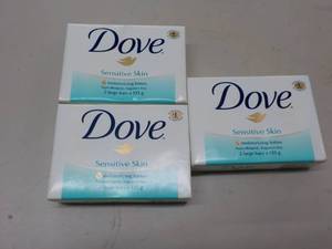 lot 230 image: 6 Bars Dove Sensitive Skin Soap...