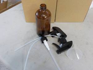 lot 240 image: 4 Amber Spray Bottles...