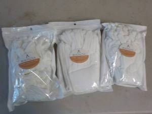 lot 241 image: 3 pkgs Cotton Gloves...
