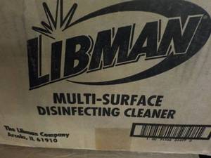 lot 247 image: 4 Gallon jugs Libman Disinfecting C...