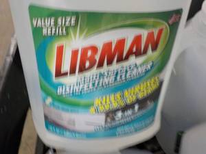 lot 250 image: 4 Gallon jugs Libman Disinfecting C...