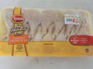 lot 264 image: 3 Frozen pkgs Tyson Chicken Drumsti...