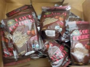 lot 273 image: 10 bags LOVE Crunch Granola...